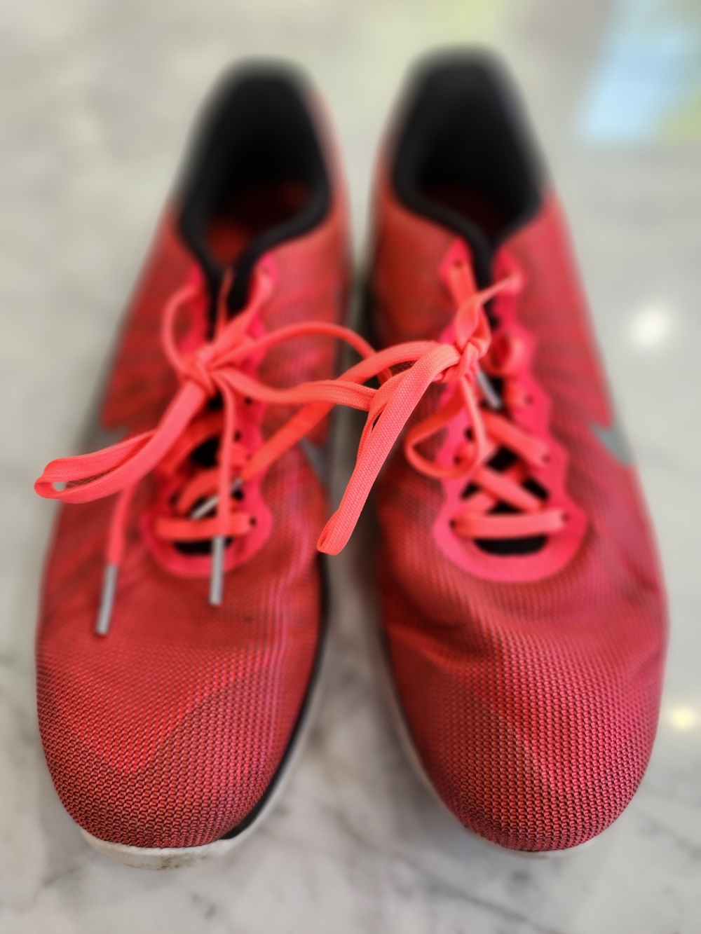 Nike Red Athletic Running Shoes, BARELY WORN, GOOD CONDITION.